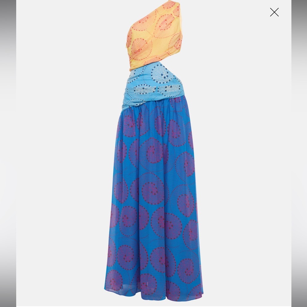 STAUD
Ashlyn one-shoulder chiffon maxi dress